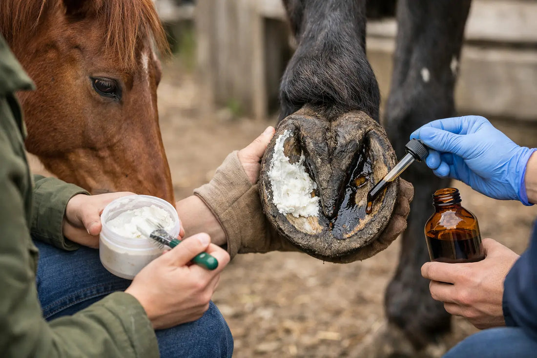 Thrush Treatment vs Iodine for Horse Hooves