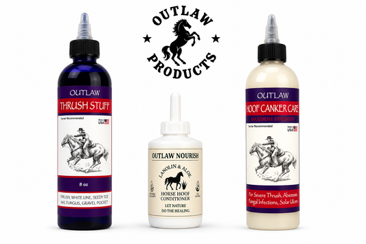 Wholesale Pricing Outlaw Horse Products Mix pack 6-Thrush 4-nourish 3-Canker