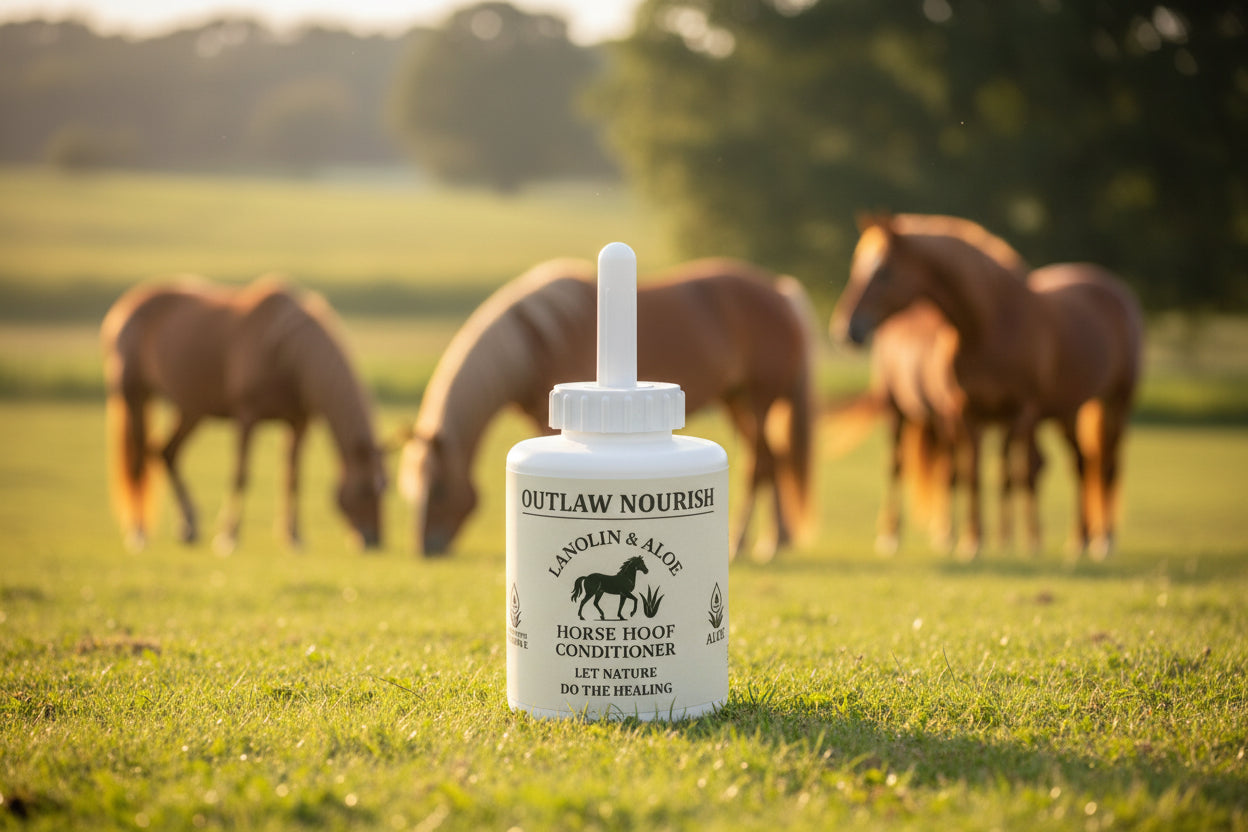 Outlaw Nourish Natural Hoof Conditioner For Horse Hoof Oil For Horses Dry Cracked Hoofs