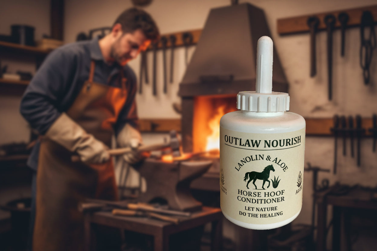 Outlaw Nourish Natural Hoof Conditioner For Horse Hoof Oil For Horses Dry Cracked Hoofs