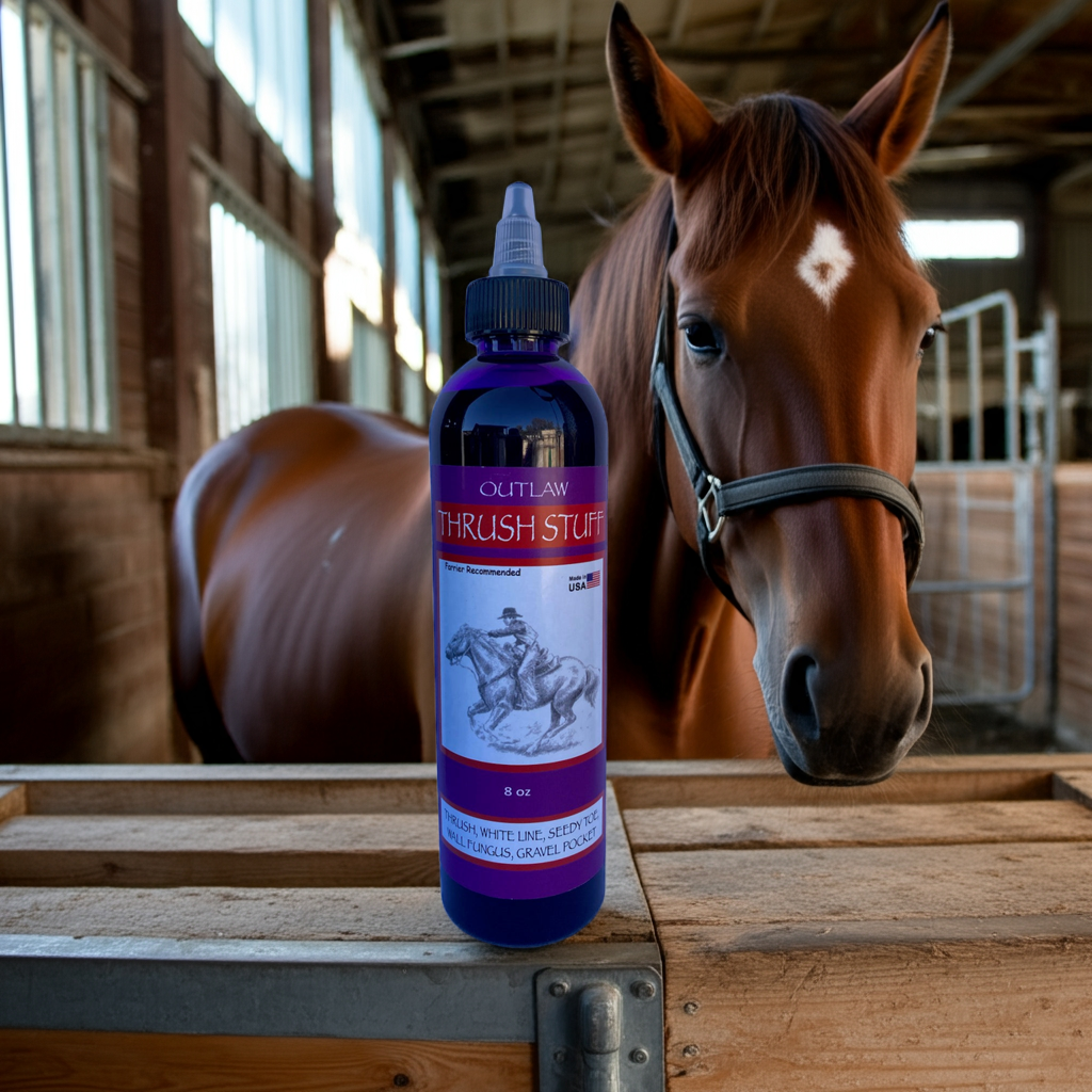 Outlaw thrush treatment Potassium‑based thrush treatment for horse